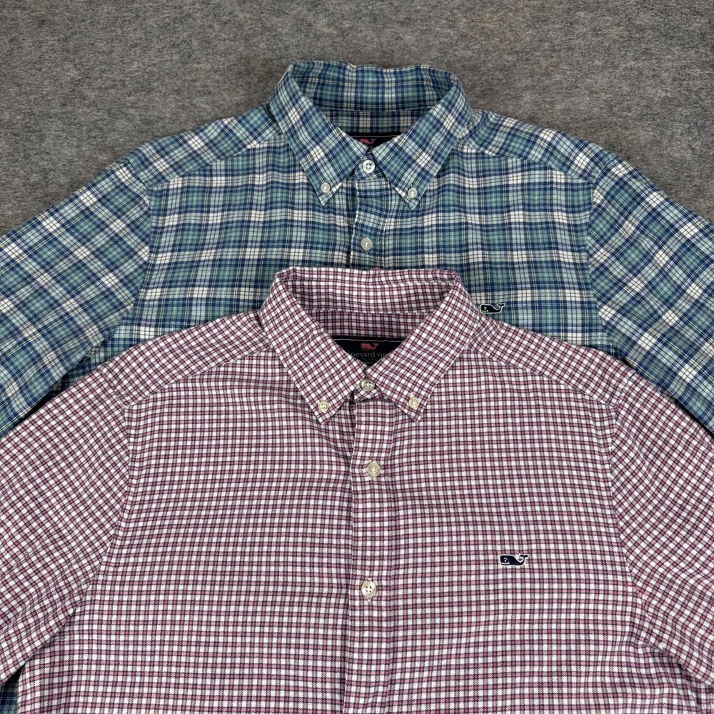 Vineyard‎ Vines Classic Fit Whale Shirt Button Down Lot of 2 Mens Medium M